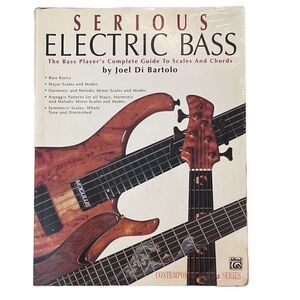VTG Joel Di Bartolo Serious Electric Bass Book Scales & Chords Guide 1997 guitar